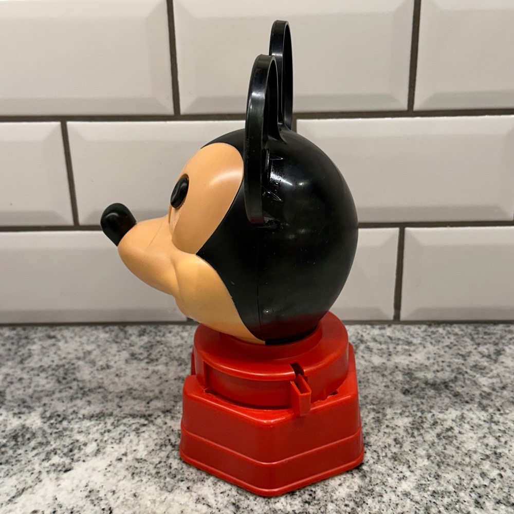 Disney Mickey Mouse Gumball Dispenser Red Vintage Walt Disney Prod Retro - Picture 7 of 10